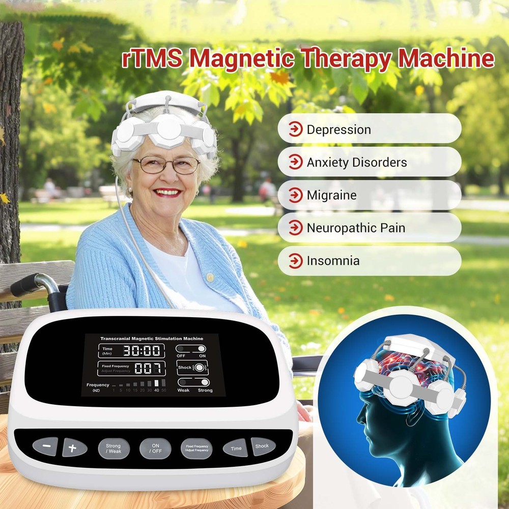 Transcranial Magnetic Brain Stimulation System Physiotherapy for Depression PTSD
