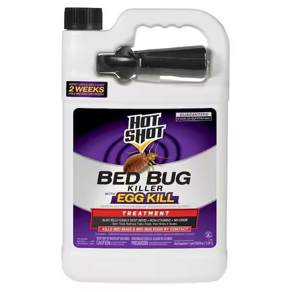 Bed Bug Killer With Egg Kill 1 Gallon, Ready-To-Use, Non-Staining Spray Control