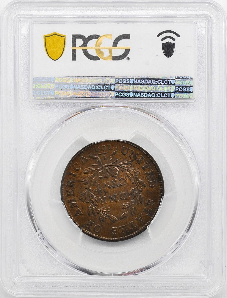 1800/79 DRAPED BUST 1C PCGS MS 63+ BN