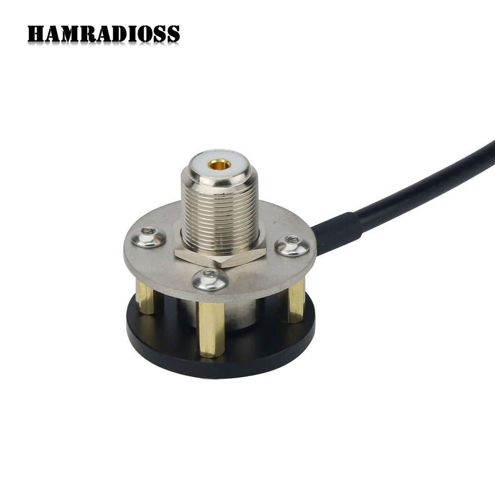 Antenna Mounting Bracket Outdoor M-Pipe Antenna Mount 1/4" Threaded Antenna Base