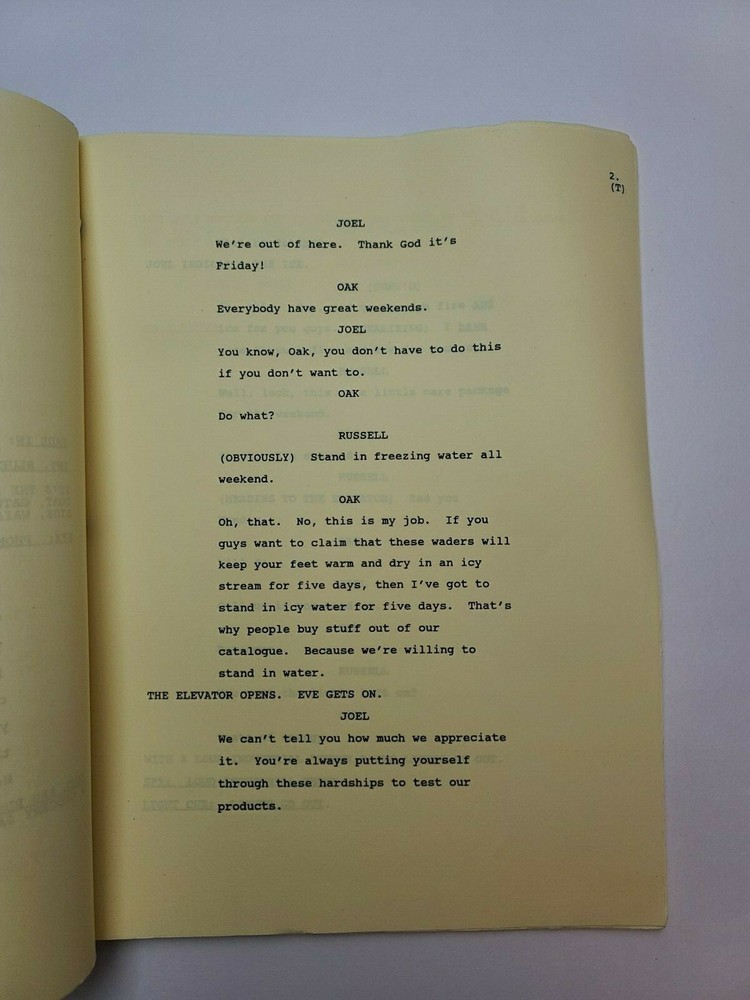 BLUE SKIES / John Peaslee 1994 TV Script, "A Partner Changes Everything"