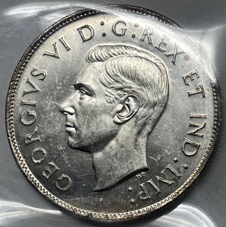 1946 Canada 50 Cent. ICCS Certified MS-63. C-2571