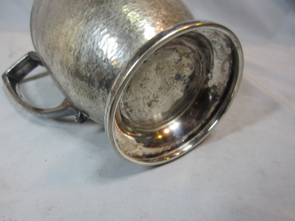 W.M. Mounts Nickle Silver 2 Quart Pitcher