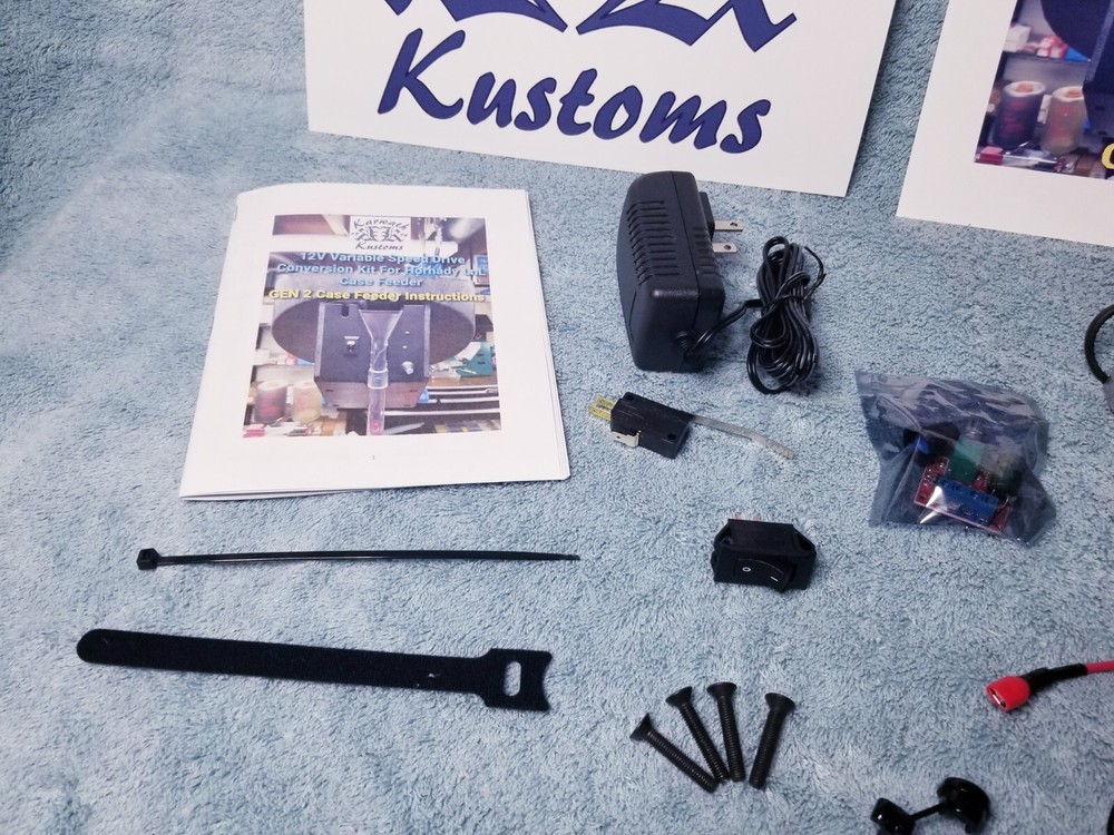 Hornady LNL Case Feeder 12v Variable Speed Drive Conversion Kit. Gen 2