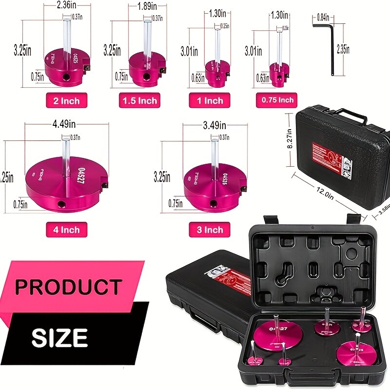 6PCS PVC Pipe Reamer Kit Fitting Socket Saver SCH Plumbing Tools for 1/2" Drills