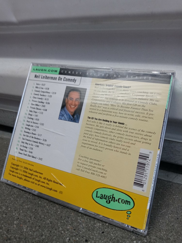 Neil Leiberman On Comedy The Comedy Coach Audio Cd Laugh.com