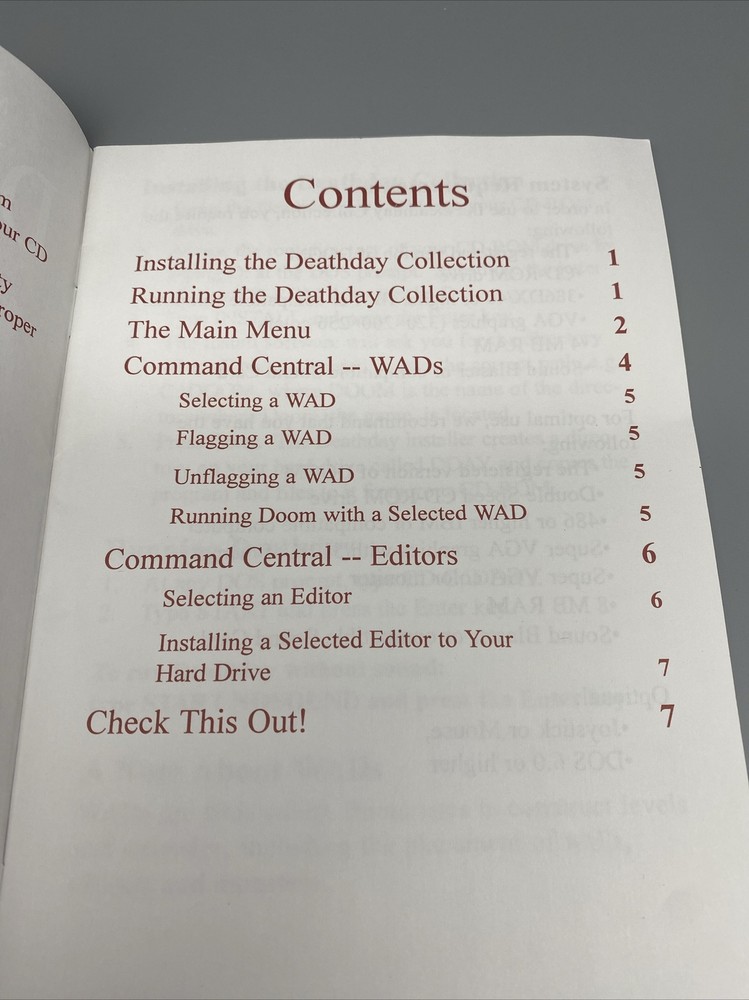 Microforum's Deathday Collection MANUAL ONLY