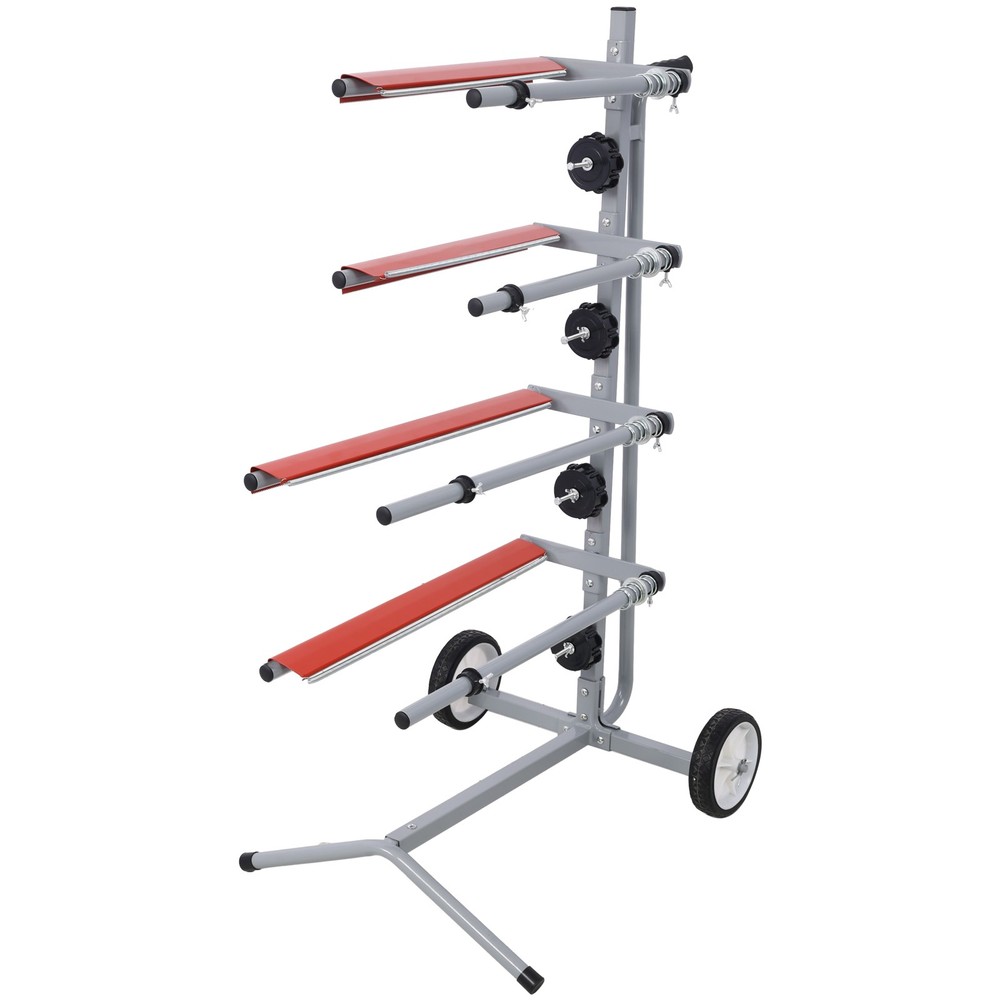 Global Mobile Tree Style Masking Paper Machine Station Stand Hold Multiple Rolls