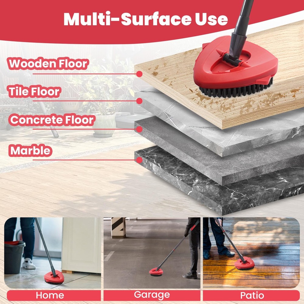 Mop Replace Heads Mop Handle and Mop Base Replacement for O Cedar EasyWring 1...