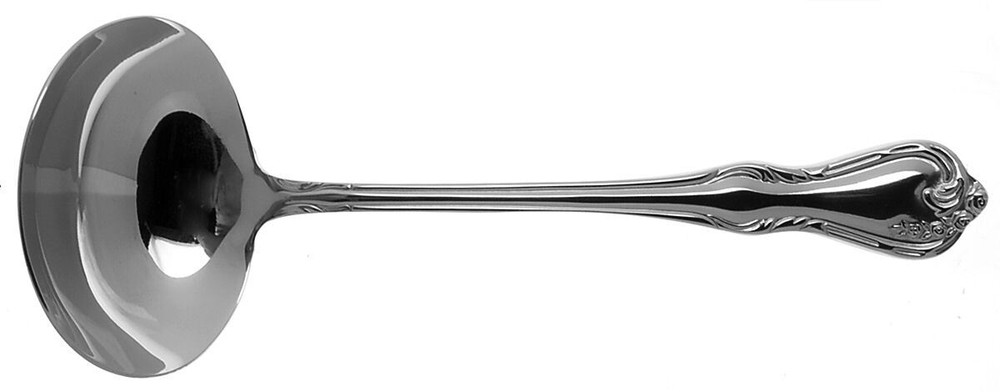 Reed & Barton Lattice Rose Solid Gravy Ladle 6813559