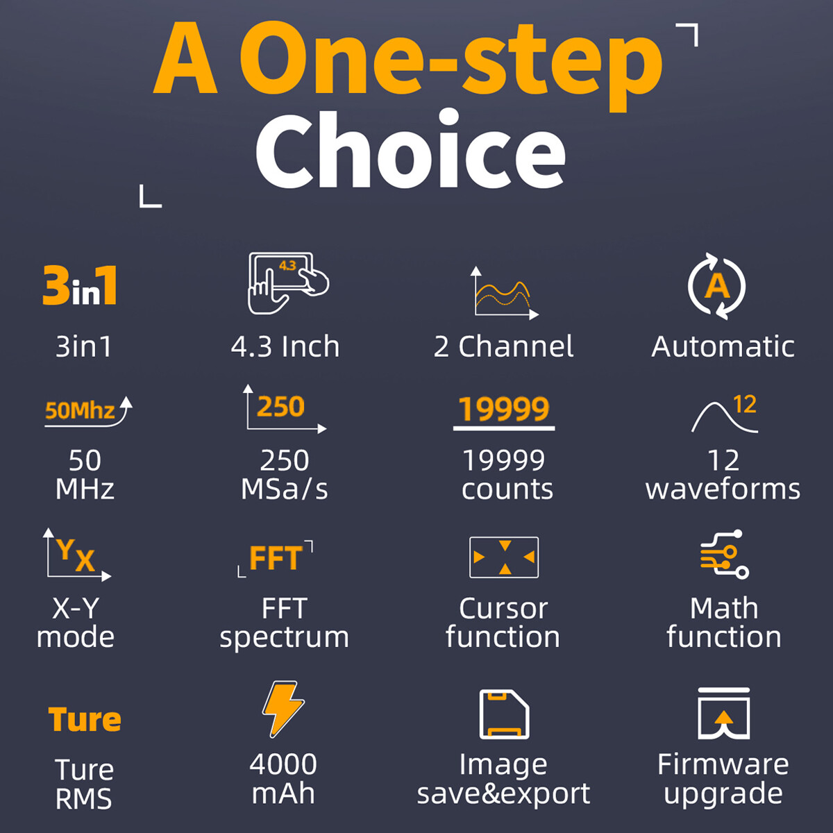 FNIRSI 2C53P Handheld Digital Oscilloscope Multimeter Signal Generator IPS Touch
