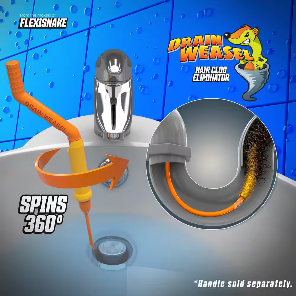 Drain Weasel Refill for Drain Cleaning (12-Pack)