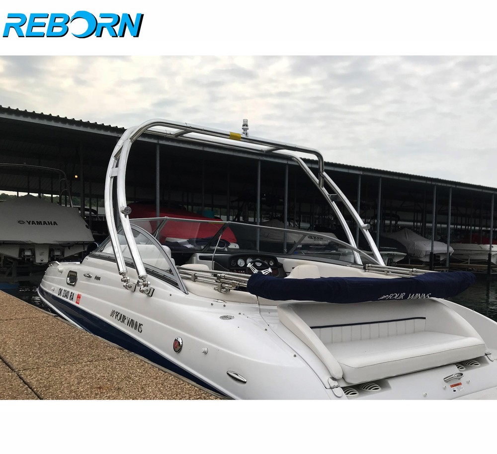 Reborn Launch Forward-facing Boat Wakeboard Tower polished Easy Installable