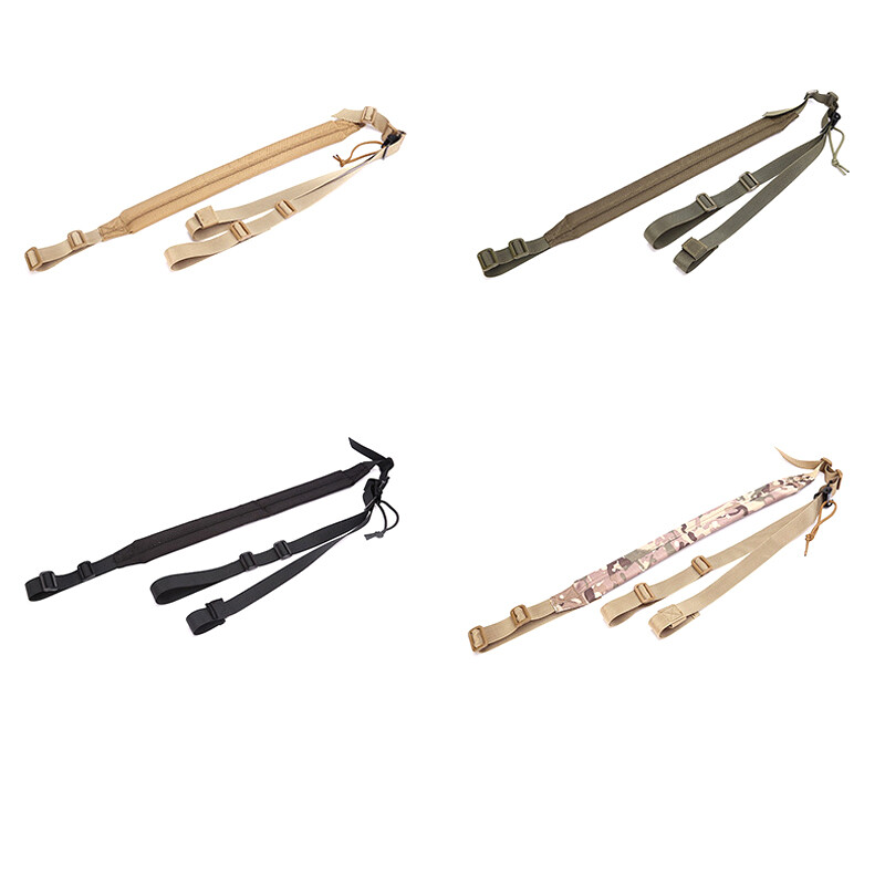 Tactical Quick Adjustable Padded 2 Point Rifle Sling Shoulder Strap Accessories