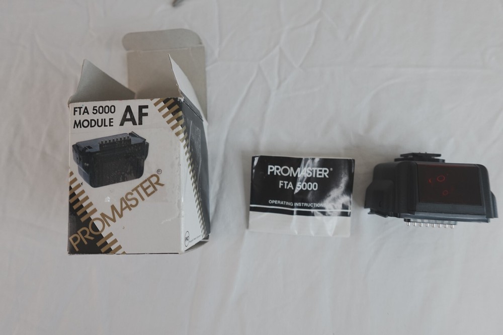 Promaster FTD 5000 Flash + FTA 5000 AF Module TTL Shoe Mount Tested