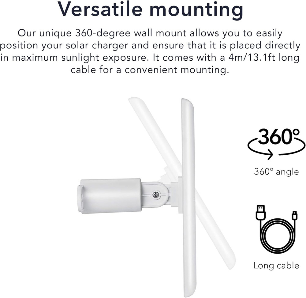 Solar Panel Compatible with Ring Spotlight Cam/Plus/Pro Battery, Stick up Cam/Pr