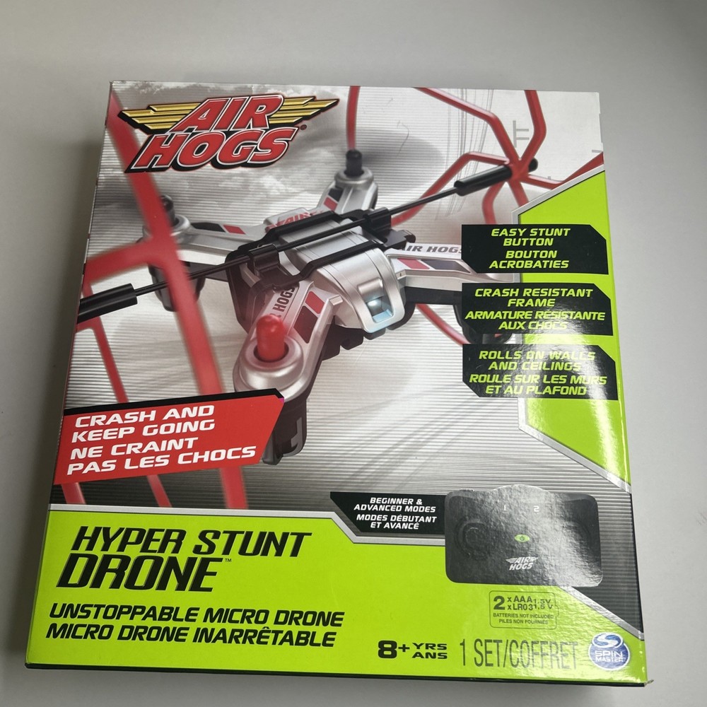 Air Hogs - Hyper Stunt Drone - Unstoppable Micro RC Drone -new In Box