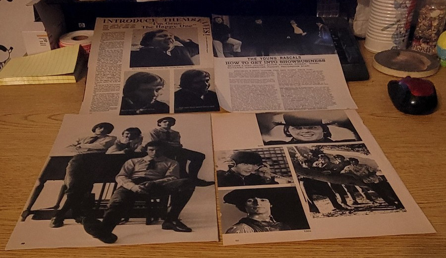The Rascals (4) Clippings AND (2) Pinups
