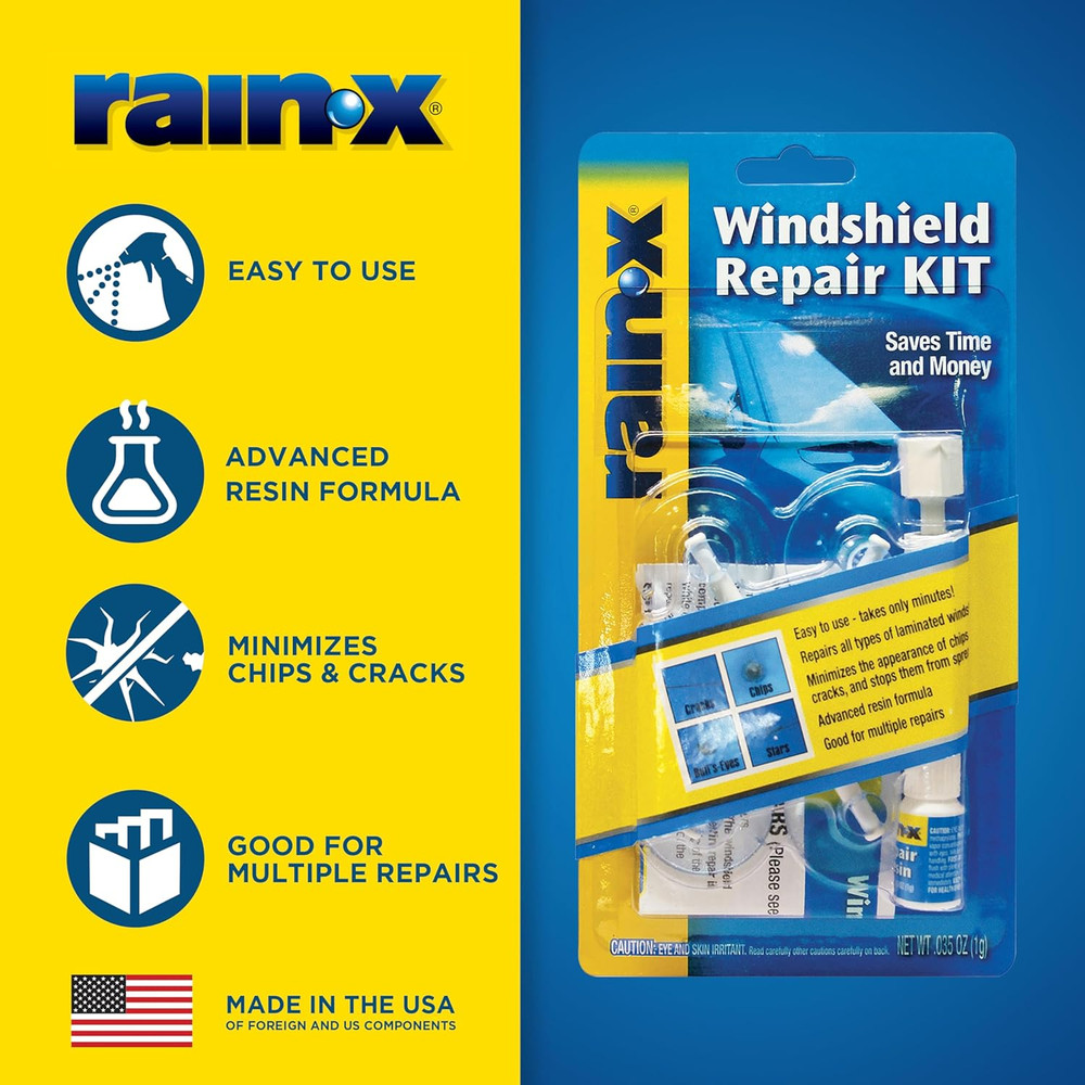 600001 Windshield Repair Kit - Quick and Easy Durable Resin Based Windshield Rep