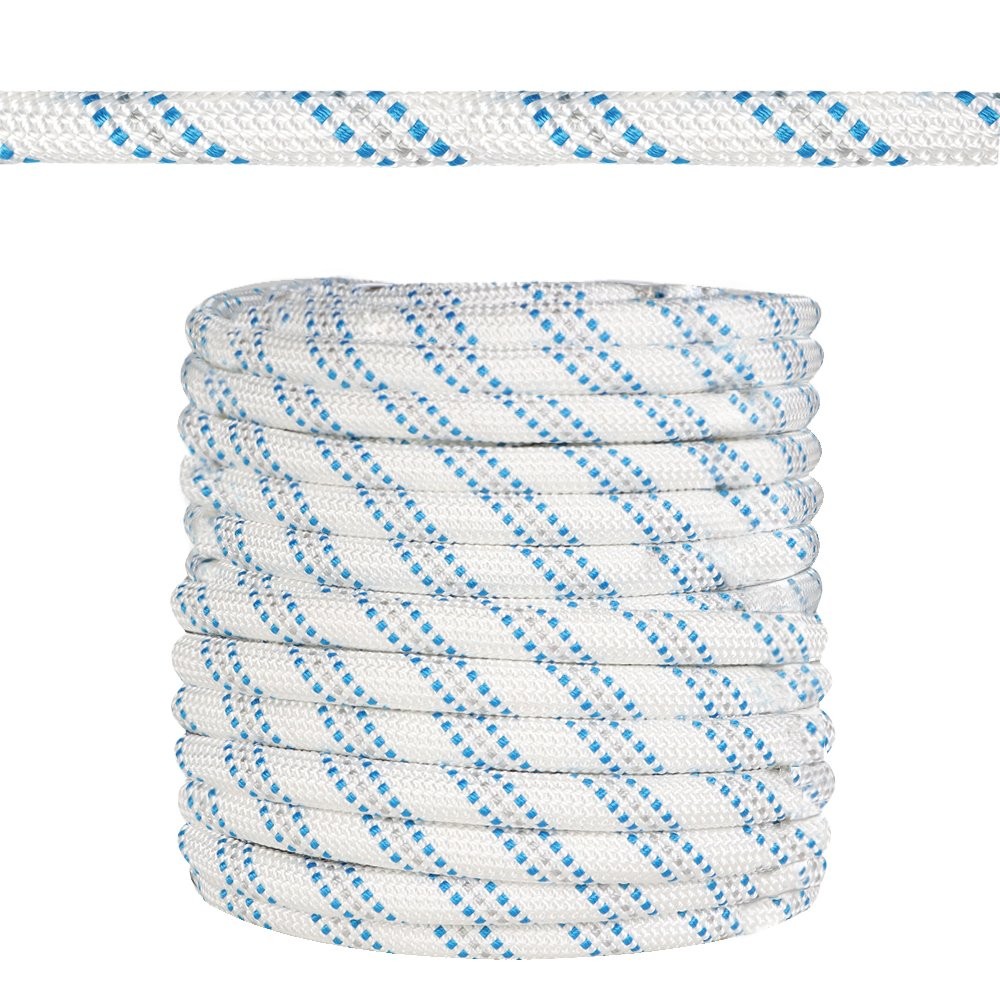 Nylon Double Braid Polyester Arborist Bull Rope 5/8" × 150' Pulling Rigging Line