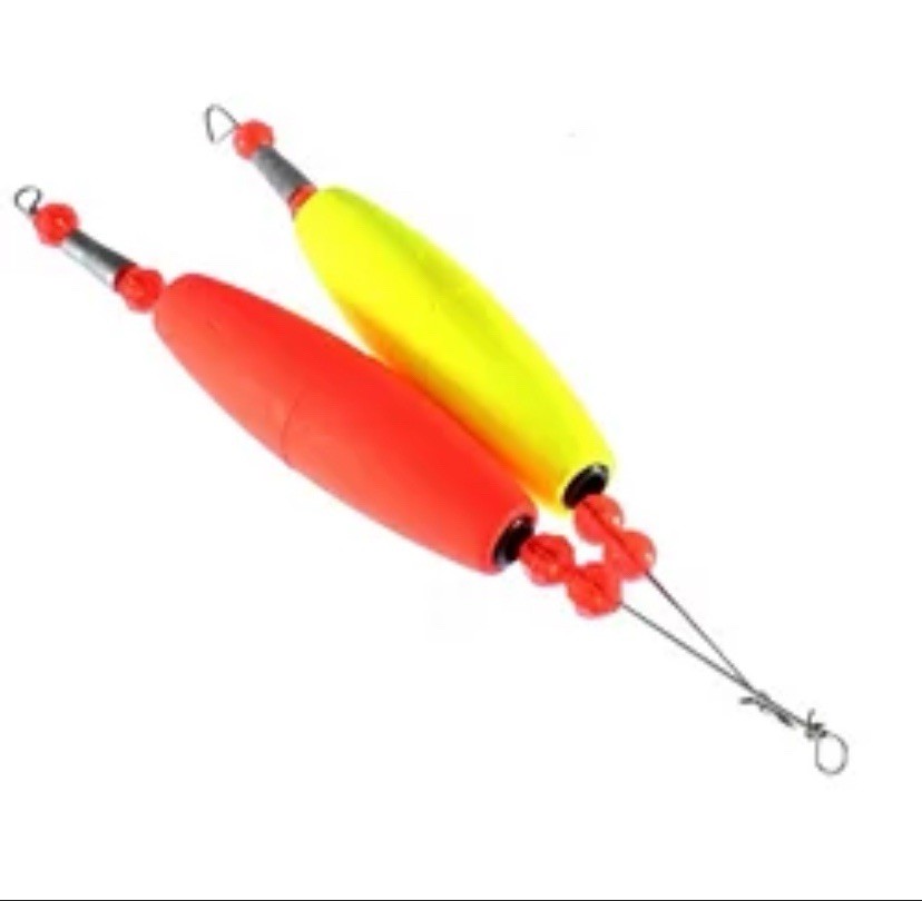Comal Tackle Weighted Cigar Snap-On Reddi Rattle Float 2pc