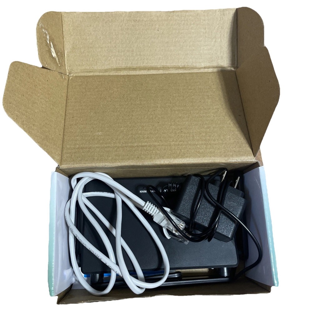 High-speed Wall-through Wireless Router, Black; Home-Friendly Desktop Design