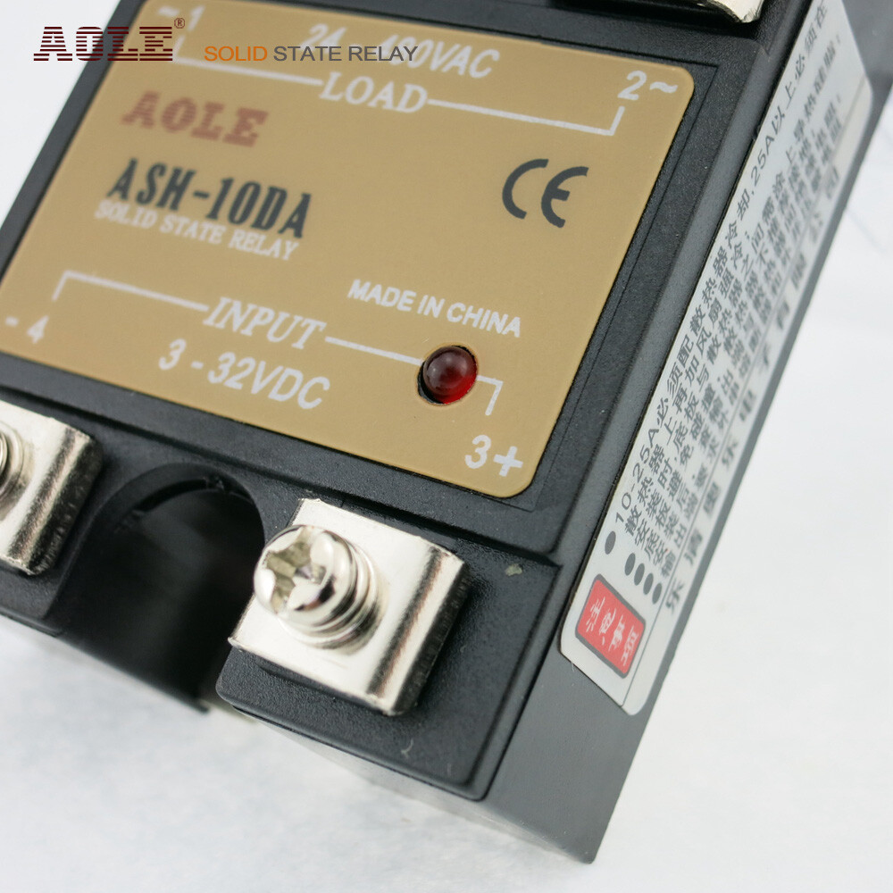 AOLE10A single phase AC solid state relay ASH-10DA DC-AC