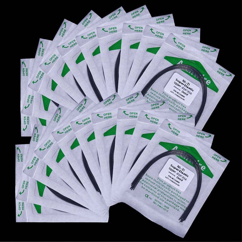 10XDental Heat Thermal Activated Rectangular Orthodontic Arch Wire 016*016 Upper