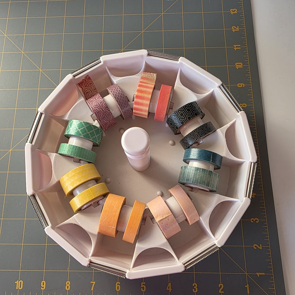 We R Memory Keepers Stackable Washi Tape Dispenser Organizer Scrapbook