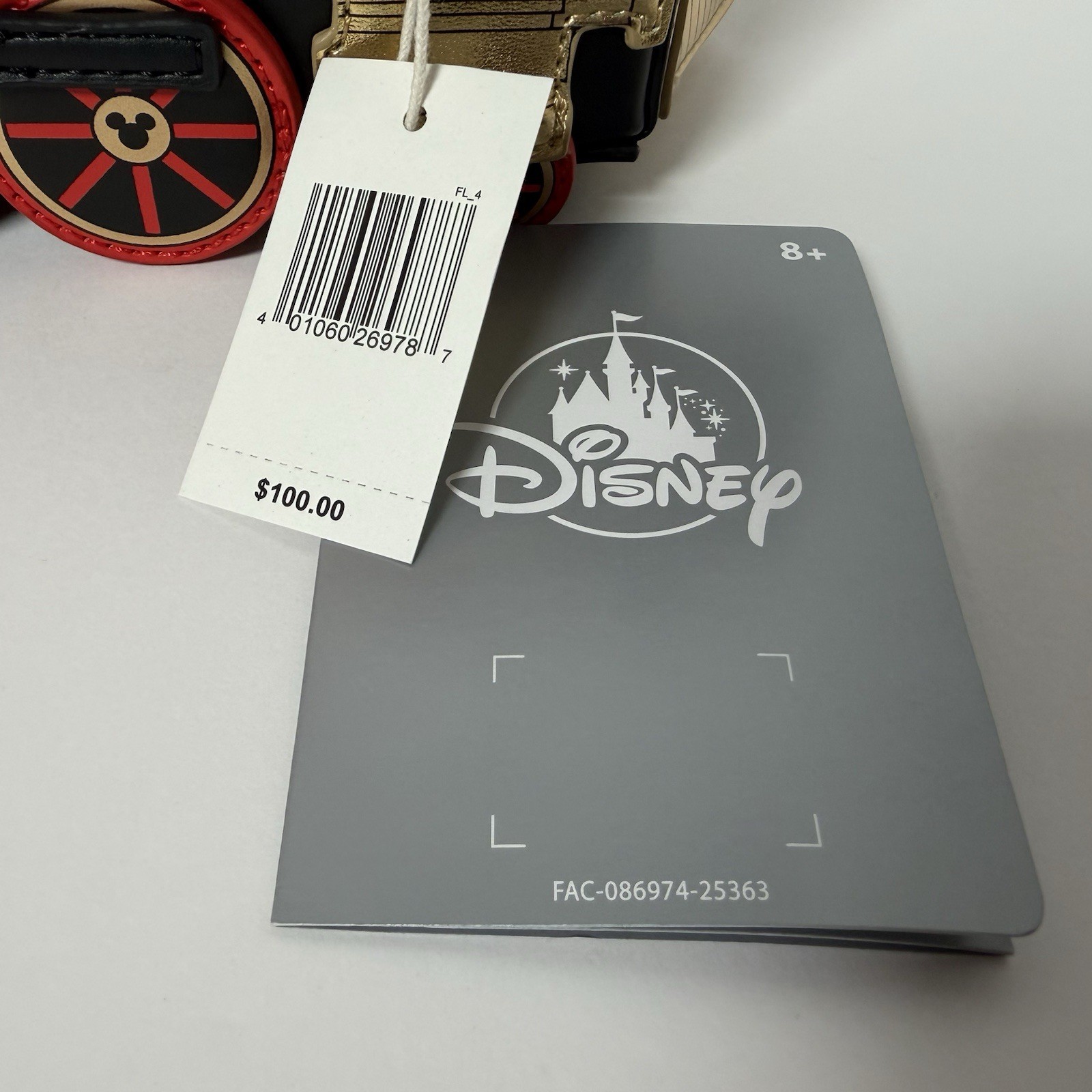 Disney Parks Loungefly Railroad Train Mickey Minnie Mouse Crossbody Bag 2026 NWT