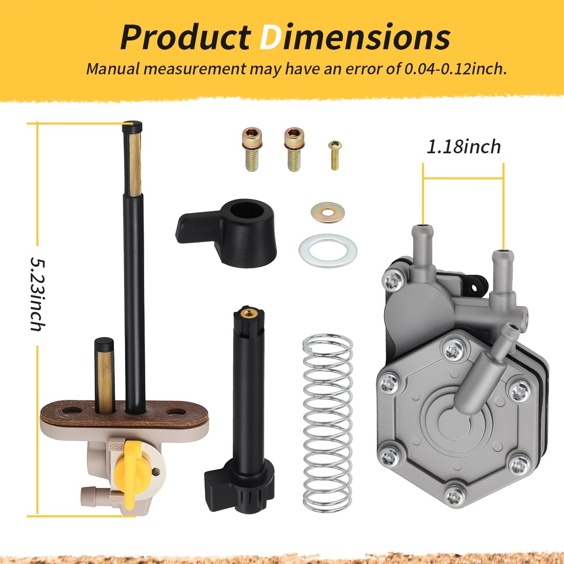 Fuel Pump & Fuel Valve Petcock For Polaris Magnum 425 95-98 Scrambler 500 97-01