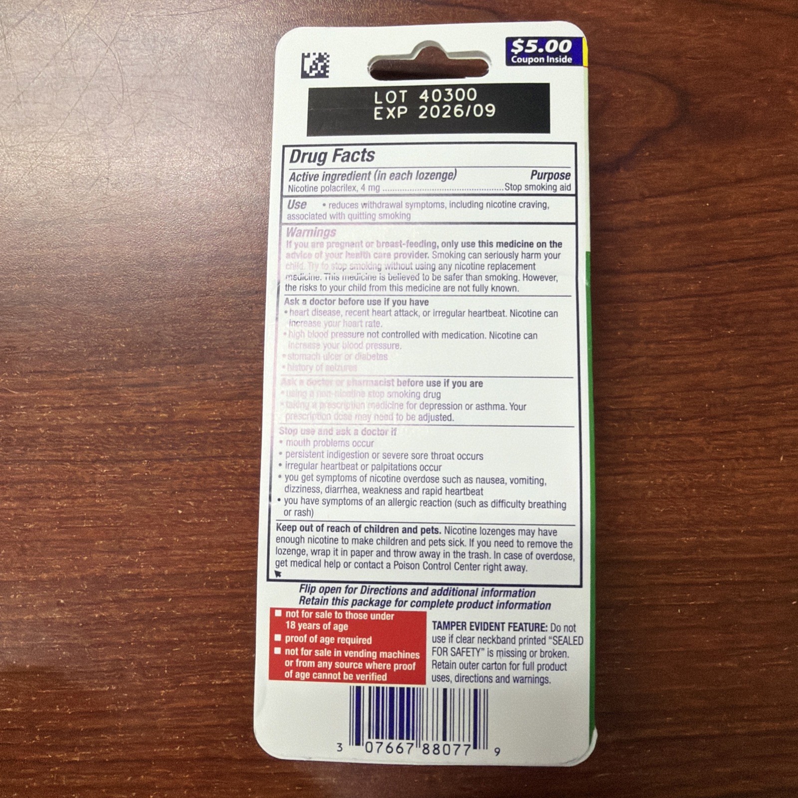 Nicorette Mini Lozenge Mint - 4MG (20CT) 12 Packs