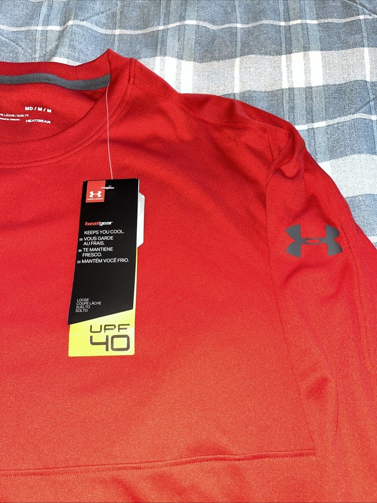 Under Armour Headgear Compression Size Medium Red NWT