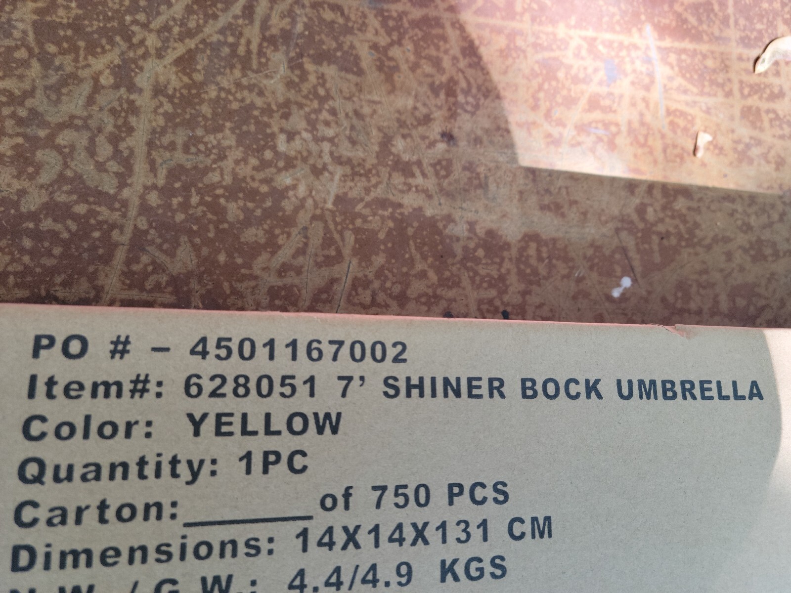 SHINER BEER BOCK PATIO DECK LARGE UMBRELLA BAR PUB RESTAURANT TEXAS STAR NEW