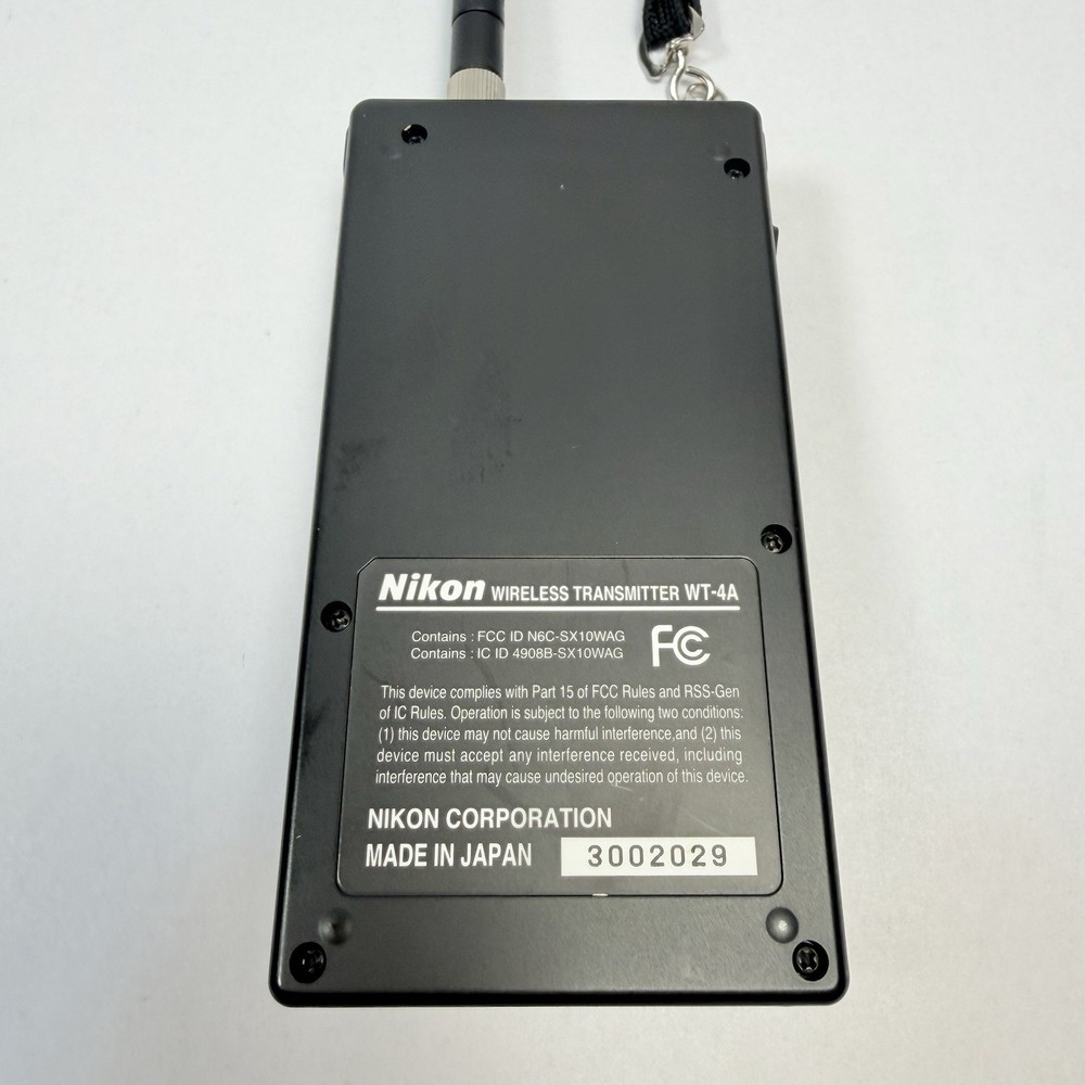 Nikon WT-4A Wireless Transmitter Untested Parts/Repair w/Case