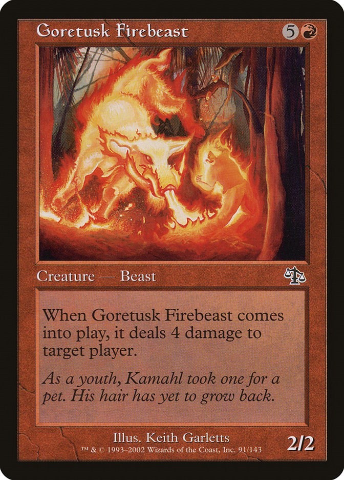 Goretusk Firebeast Judgment 91 MTG MP