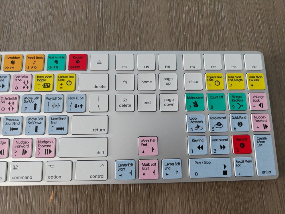 KB Keyboards Avid Pro Tools Apple Magic Keyboard With Num. Keypad Wireless/Wired