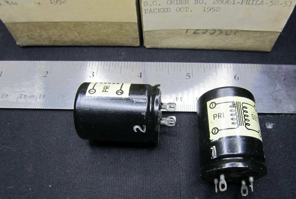 PAIR Jefferson Microphone/MC stepup audio input transformer NOS Pair MINT NEW