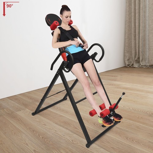 Inversion Table Teeter Machine Therapy Back Pain Relief Foldable Gravity Fitness