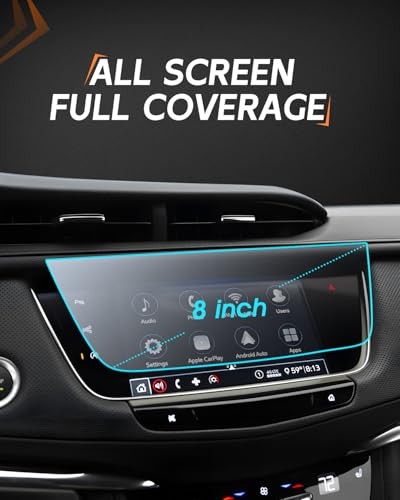 Matte Anti Glare for Cadillac XT5 & XT6 Screen Protector, 8 Inch Touchscreen,