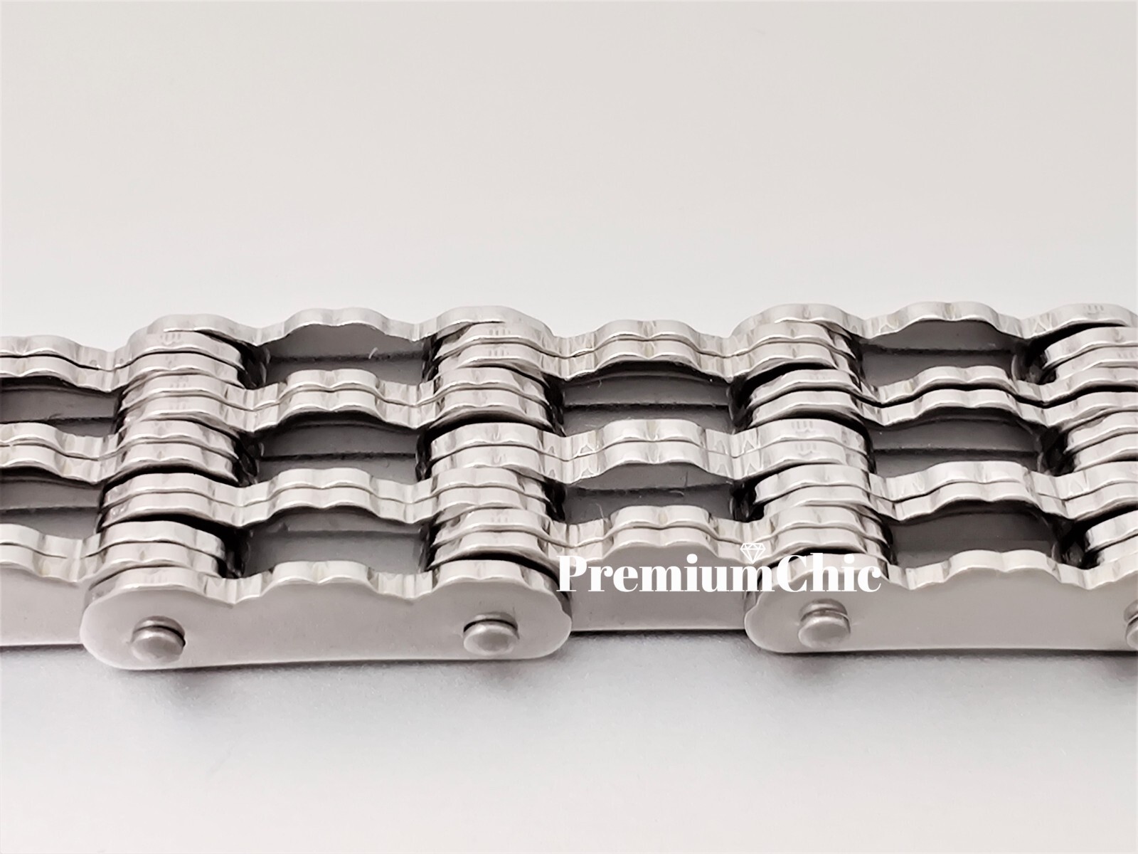 SOLID Stainless Steel Motorcycle Bike Chain Design Bracelet Men's Jewelry 16MM
