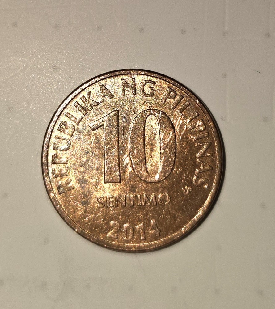 10 Sentimo coin. The Philippines. 2014