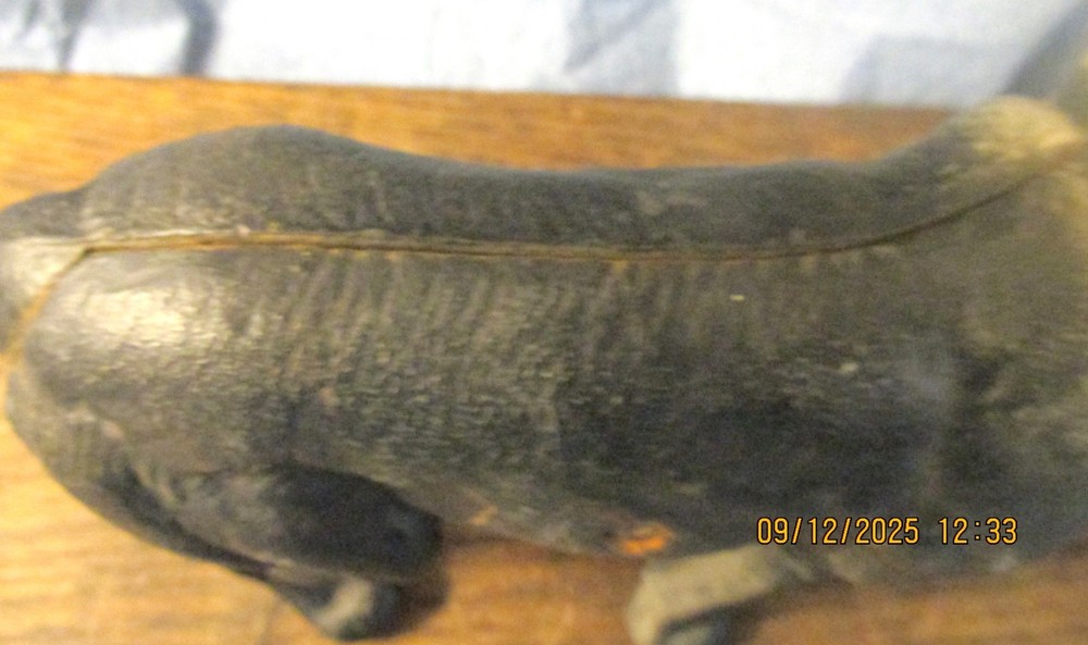 Cast Iron German Shepherd Dog Doorstop 1920s