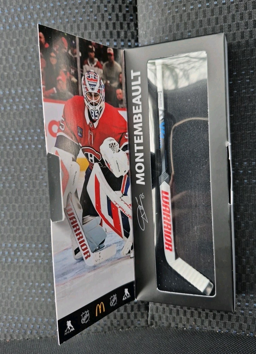 2026 Samuel Montembeault NHL Mini Stick McDonalds Exclusive Montréal Canadiens