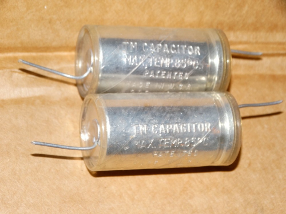 2 - Vintage "TM Capacitor" Pulls 30mfd 250v (Quantity Available)