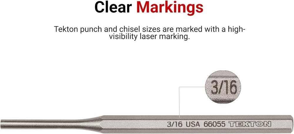 Durable 1/16 Inch Roll Pin Punch with Self-Centering Tip for Perfect Alignment