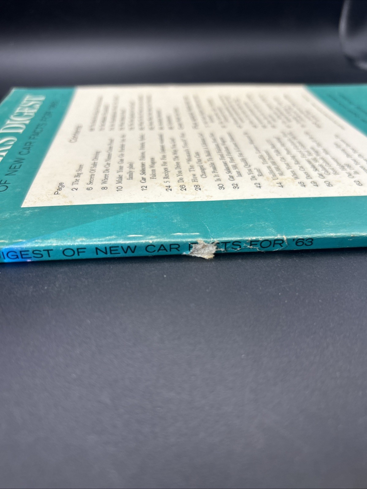 Vintage 1963 Original Ford Buyer's Digest of New Car Facts Falcon Thunderbird+