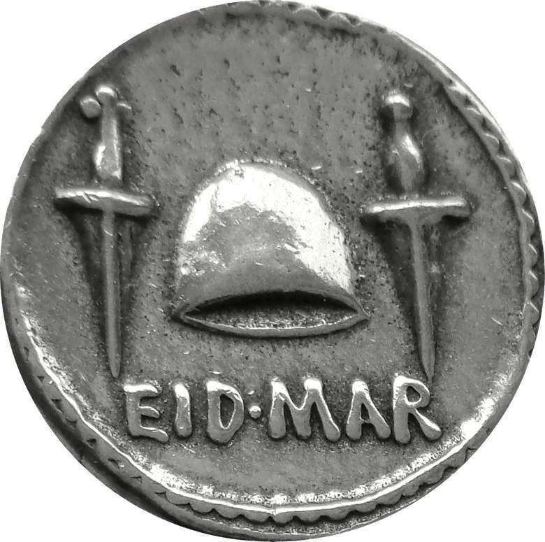 Brutus Eid Mar, Assassination of Julius Caesar Roman REPLICA REPRODUCTION COIN