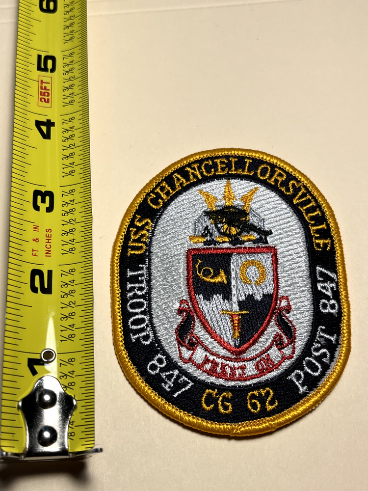 USS Chancellorsville CG 62  US Navy Ship Patch