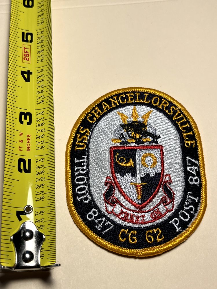 USS Chancellorsville CG 62 US Navy Ship Patch